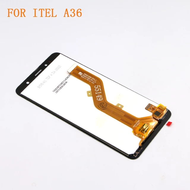 another side image of Itel A36 LCD display 